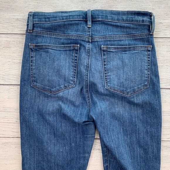 LOFT  Jeans 28 6 High Waist Skinny Medium Wash Inseam 27" Stretch Button Fly - Picture 4 of 9